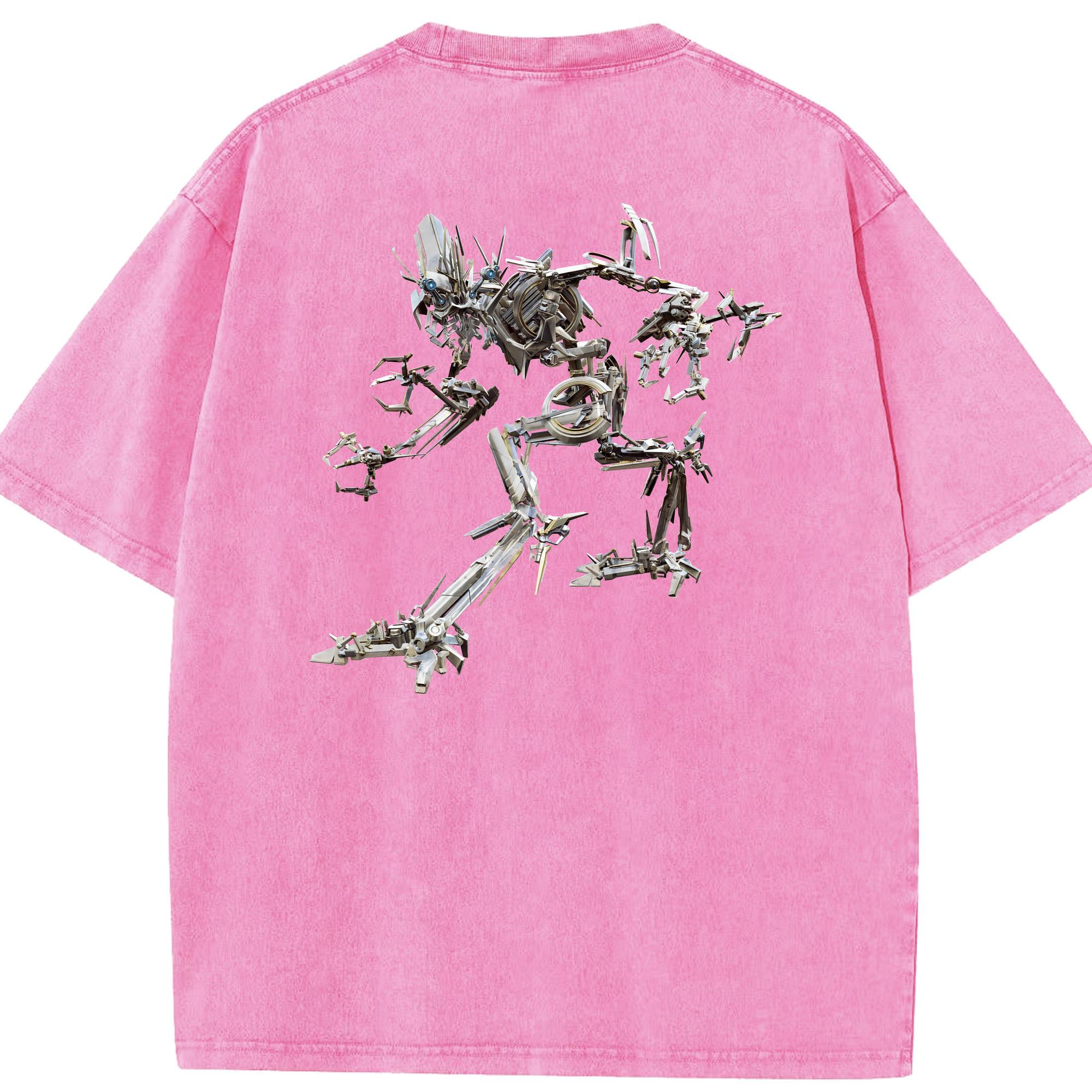 （画像用） Transformers トランスフォーマー 綿100% ヴィンテージ風 半袖Tシャツ（背面プリント）